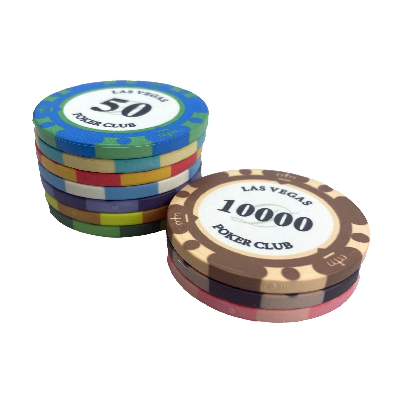 Kaile factory 10g ceramic poker chips oem custom logo professional quality 39mm chip to buy for casino entertainment game