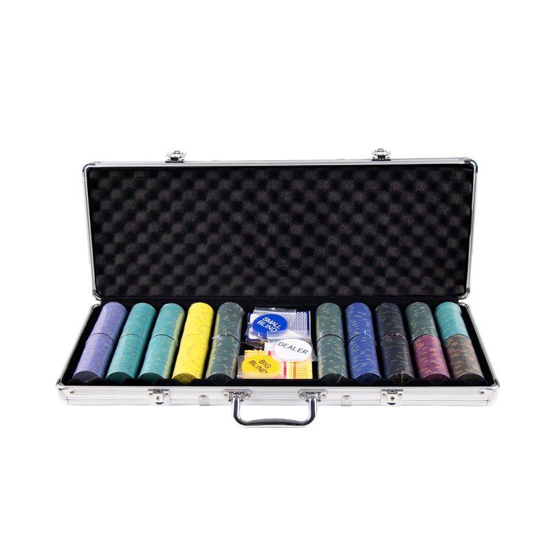 Premium Mixed Color High Quality Ceramic Poker Chip Set Customizable Ceramic Lines Single Color Poker Chip Set