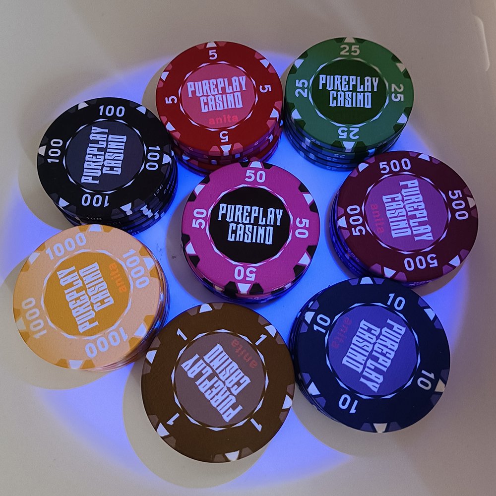 Any Free Design Updated 39mm and 10g Hot Sale Ceramic Chip With Value From Poker Chips Factory
