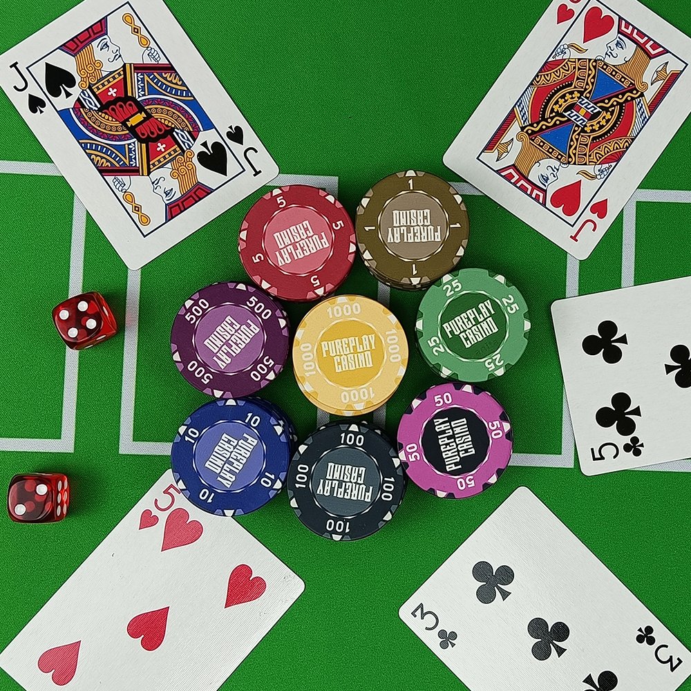 Any Free Design Updated 39mm and 10g Hot Sale Ceramic Chip With Value From Poker Chips Factory