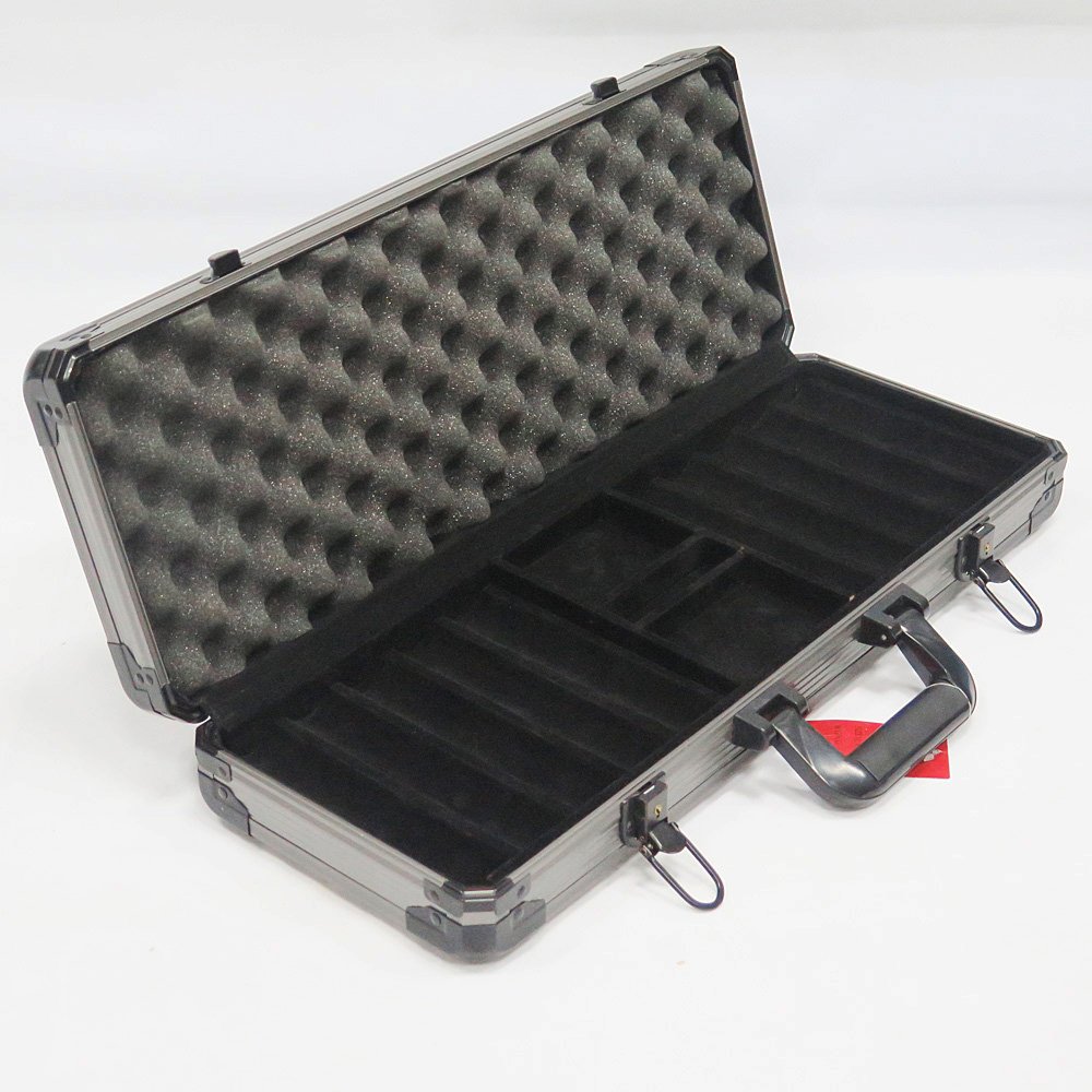 Customized Casino Suitcase Poker Container Manufacturer 300pcs 500pcs 1000pcs 2000pcs Aluminum Poker Chips Case