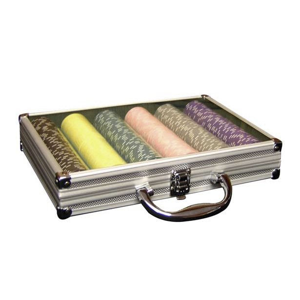 Customized Casino Suitcase Poker Container Manufacturer 300pcs 500pcs 1000pcs 2000pcs Aluminum Poker Chips Case