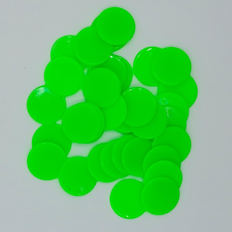 Colorful Solid Color 25mm Plastic Tokens Game Coins and Poker Chips Coins Board Game Set Accessories Plastic Crafts