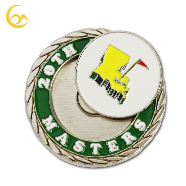 High quality poker chip metal golf ball marker
