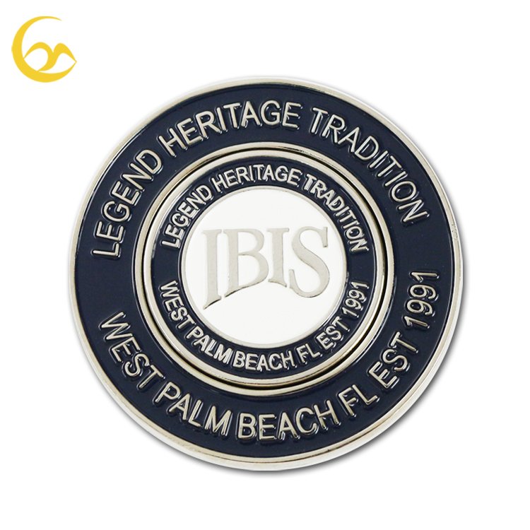 High quality poker chip metal golf ball marker