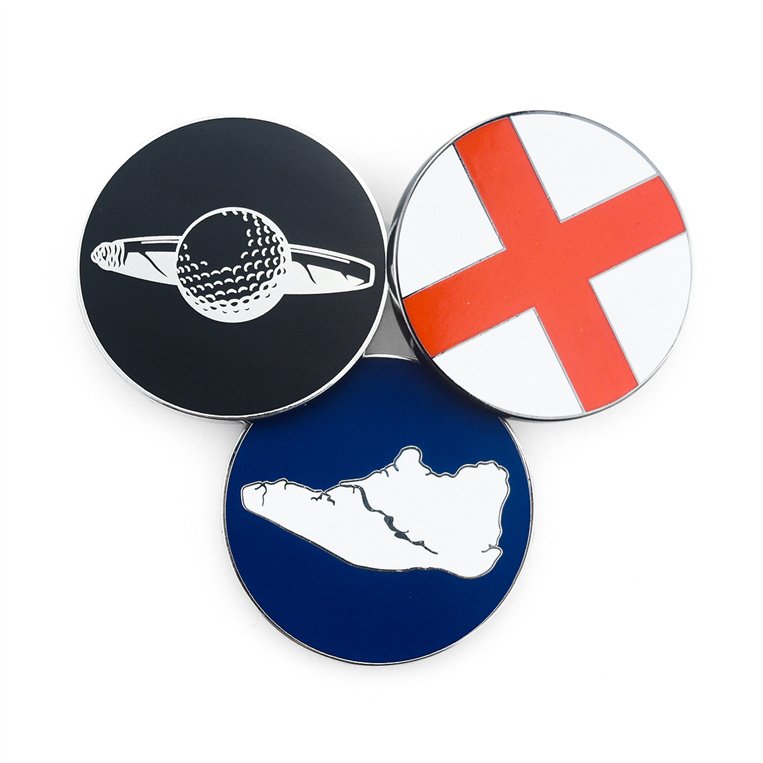 High Quality Custom New Logo Customize Hard Enamel Golf Accessories Ball Marker