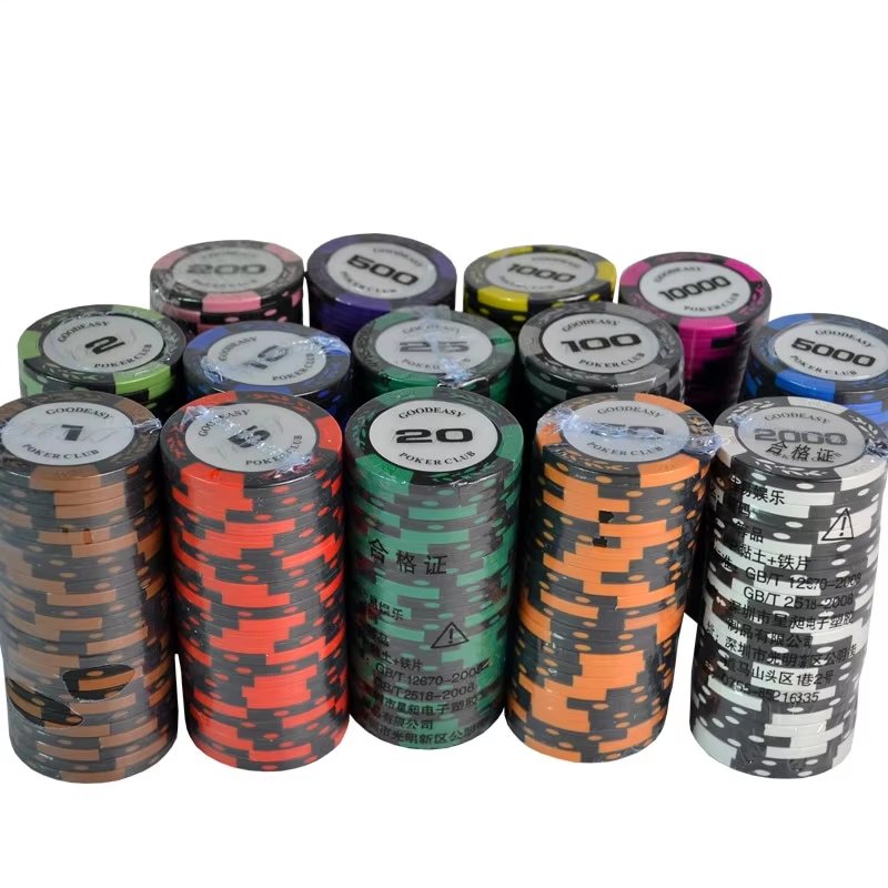 Wheat Clay Poker Chips Texas Hold'em Coins Poker Party Club Chip Set game coins Crown wheat ear chips