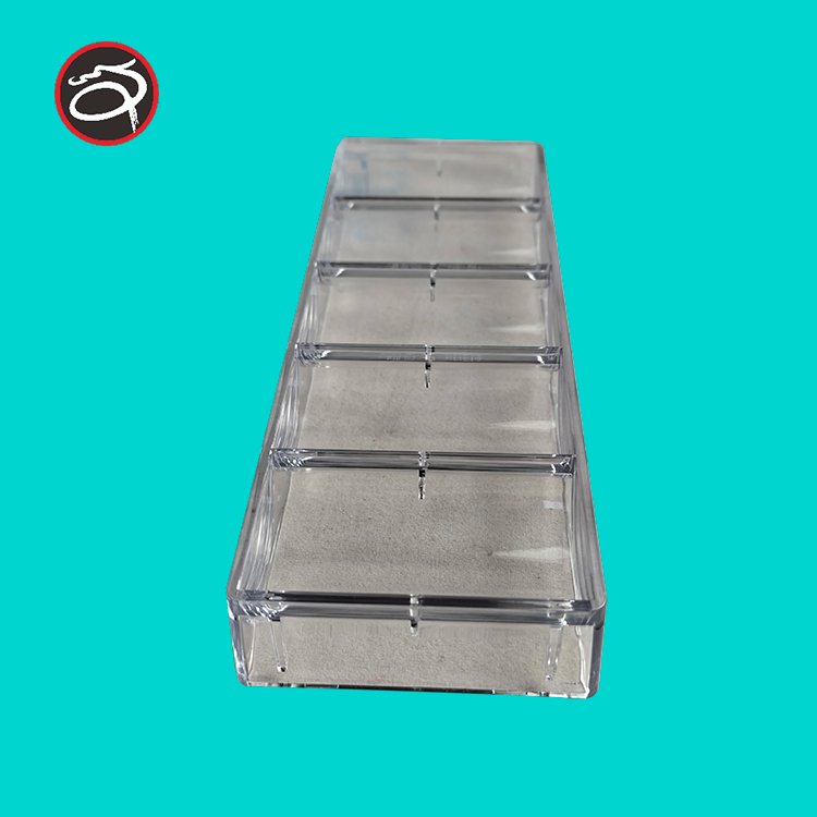luxury 100pc transparent chip tray without cover or with cover chip tray