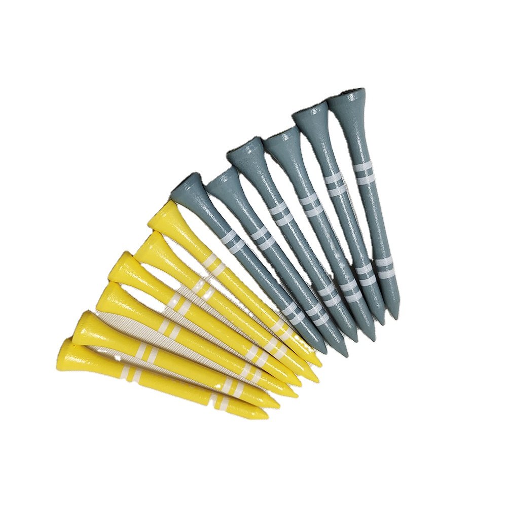 Wholesale Customized Bamboo Stable Printed Logo OEM Carbon Fiber Flexible Magnet Golf Ball Tee Golf Accessories Golf Tee