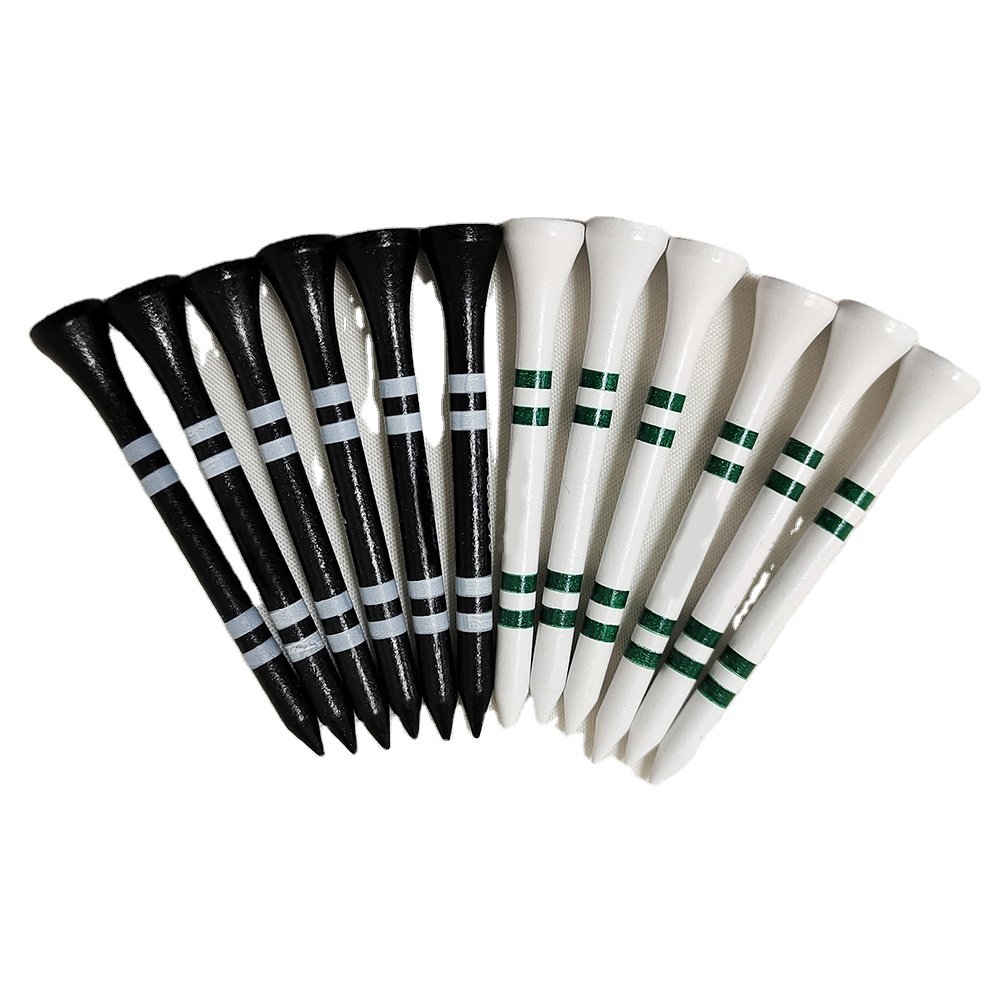 Wholesale Customized Bamboo Stable Printed Logo OEM Carbon Fiber Flexible Magnet Golf Ball Tee Golf Accessories Golf Tee