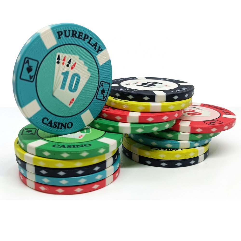 Kaile manufacturer 10g ept ceramic poker chip vest prices for 39mm pokerchips customized logo free design samples for games