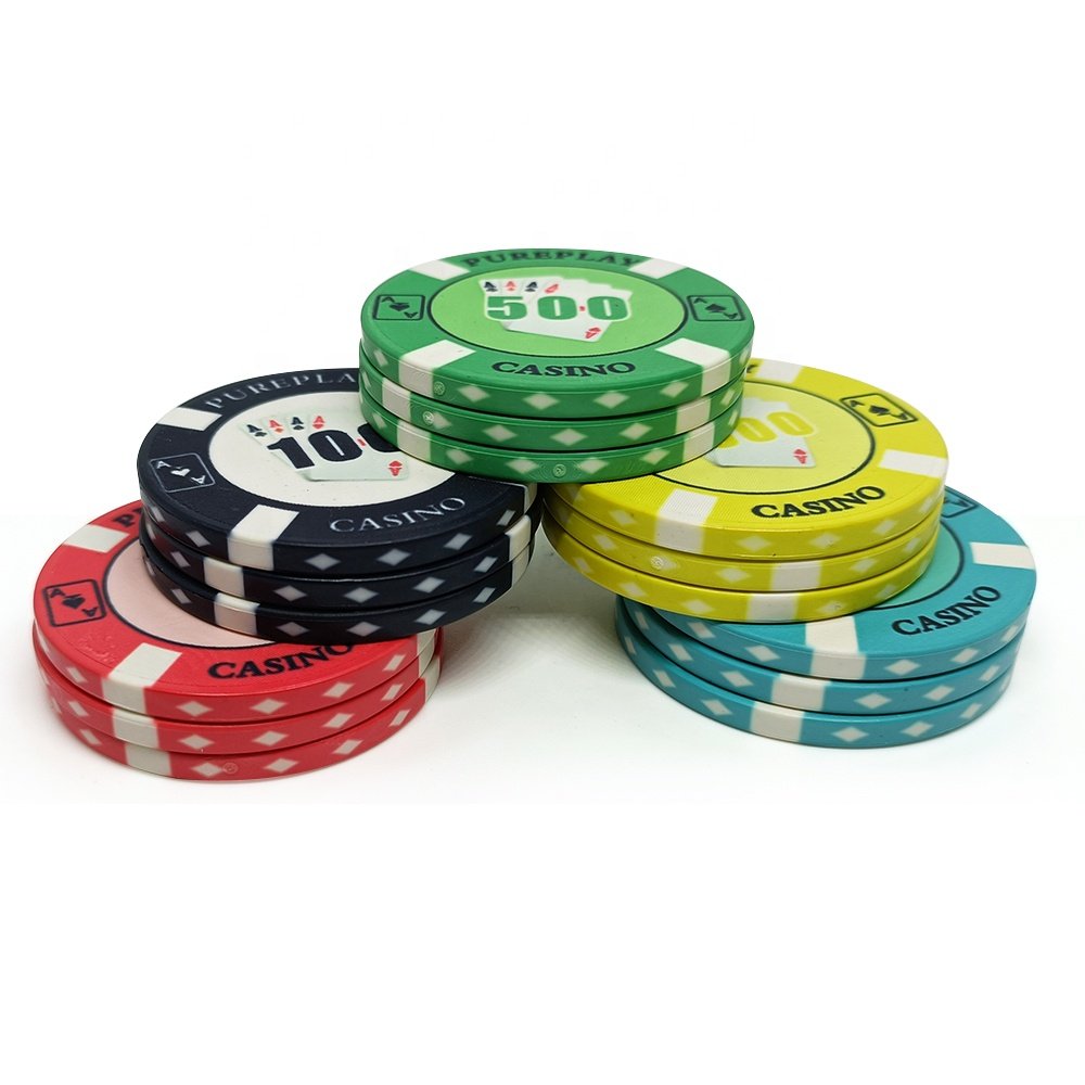 Kaile manufacturer 10g ept ceramic poker chip vest prices for 39mm pokerchips customized logo free design samples for games