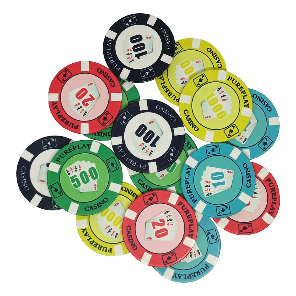 Kaile manufacturer 10g ept ceramic poker chip vest prices for 39mm pokerchips customized logo free design samples for games