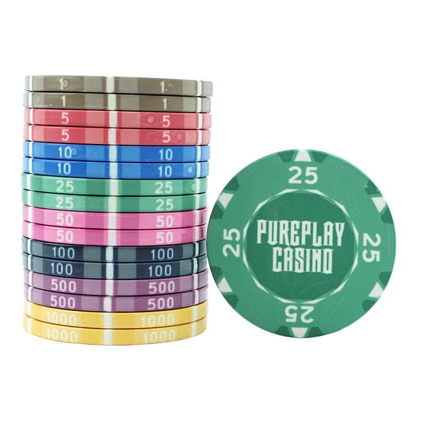Fully customisable Professional Ceramic Material Poker Chips 10g and 40MM poker chips with customised design colour and logo
