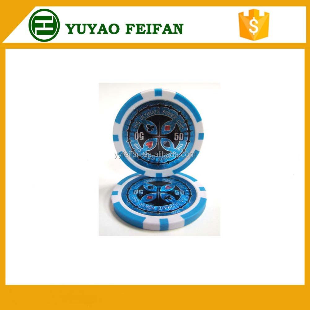 11.5g/14g strip casino grade chips with lucky star poker