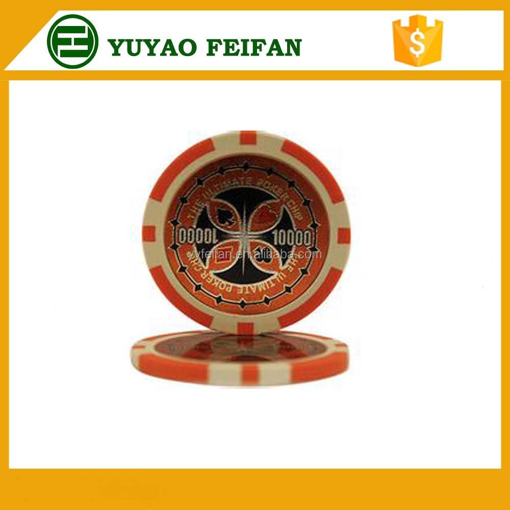 11.5g/14g strip casino grade chips with lucky star poker