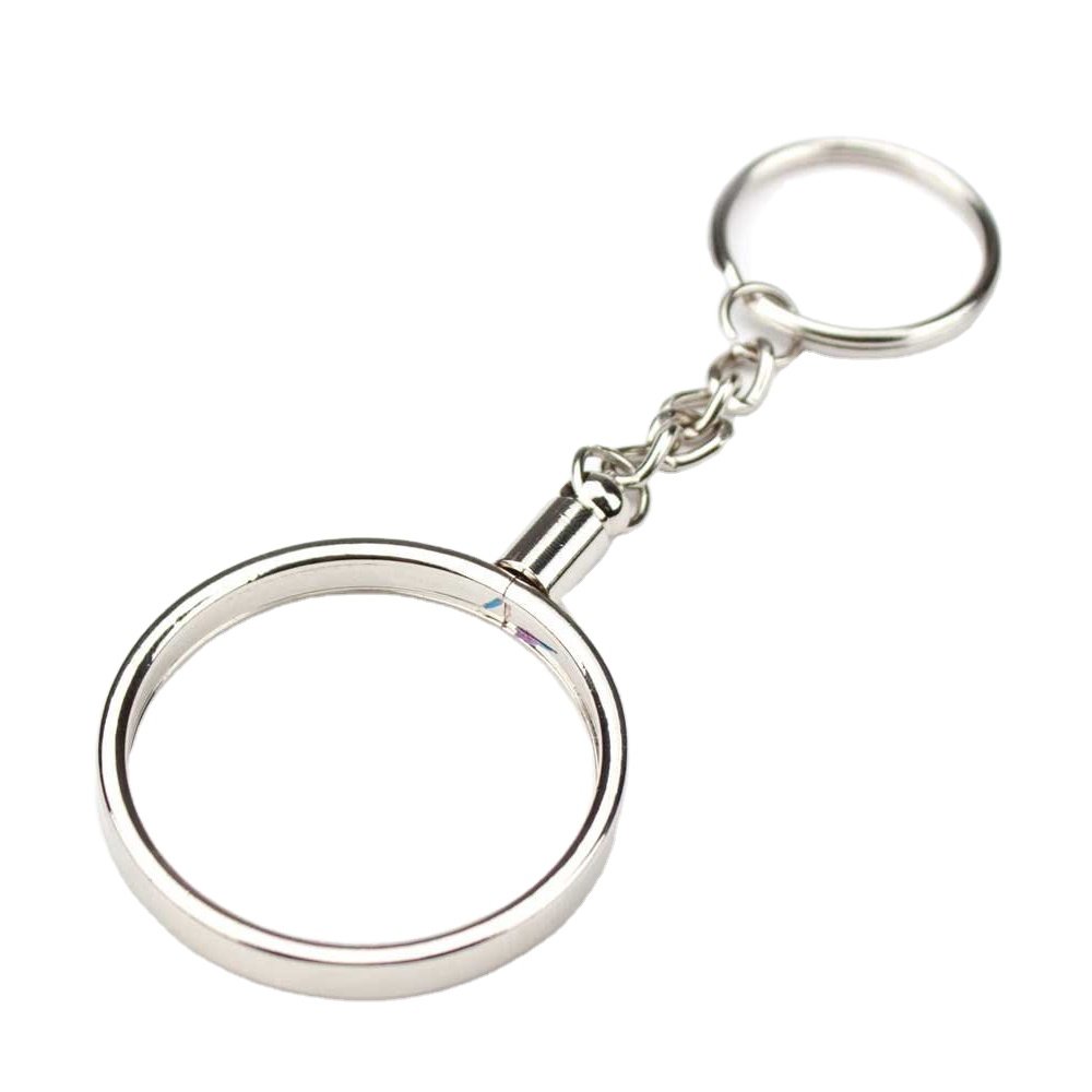 Gold Plated Metal Poker Chips Holder Key Chain