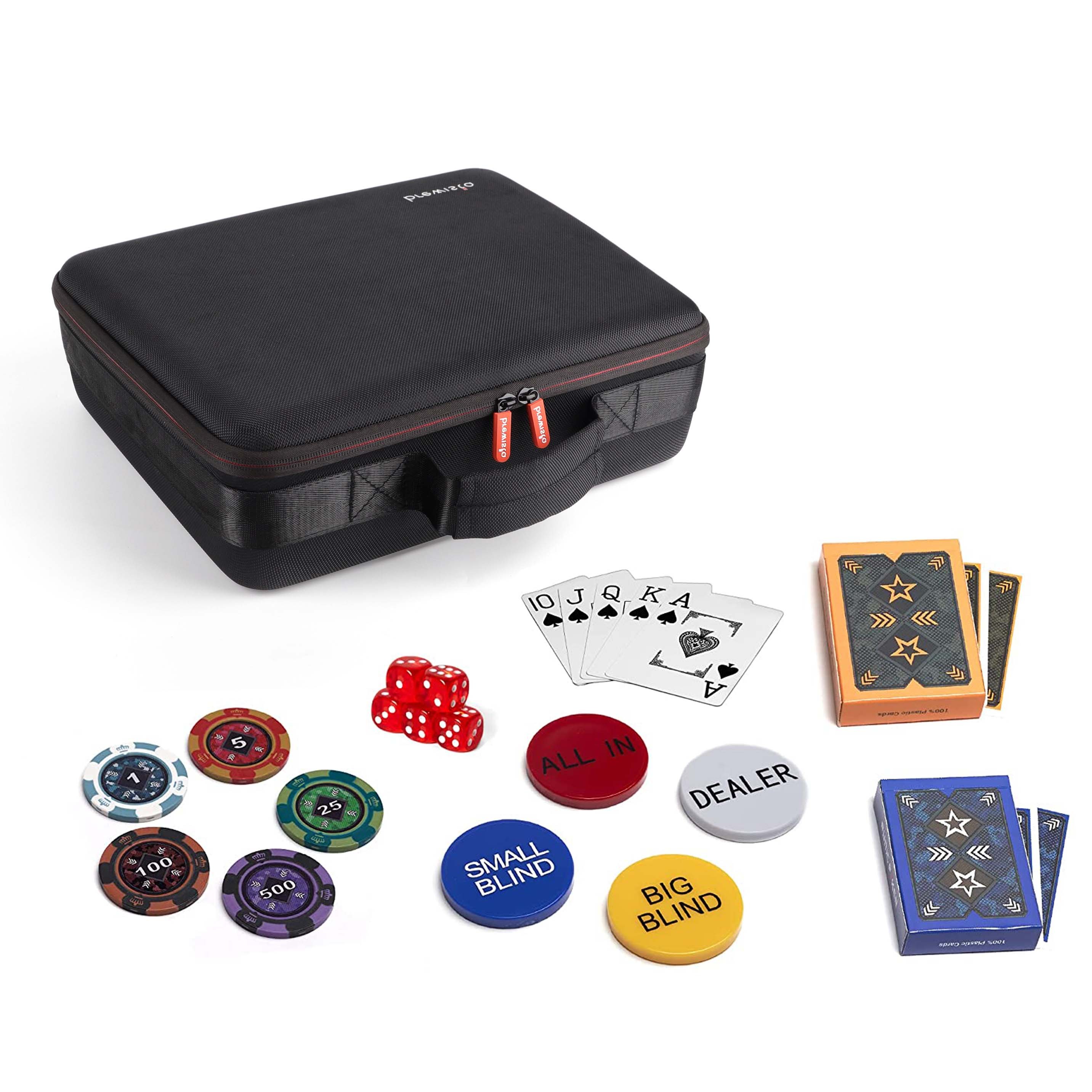 Professional Custom 300 ~ 500 pcs EVA Casino Poker Chip Case Box And Trays