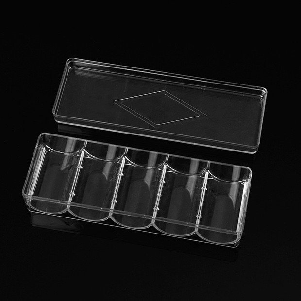 Customized Clear Acrylic Poker Chip Trays and Stackable Poker Chip Tray Racks
