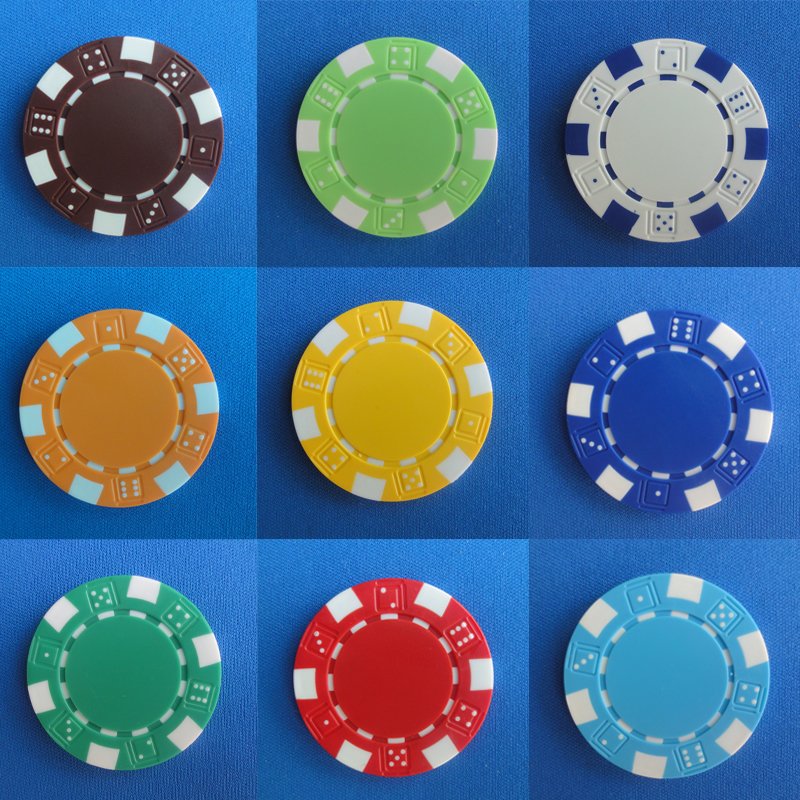 custom color 11.5g Clay Composite Dice Striped Casino Poker Chips Professional Poker Chips