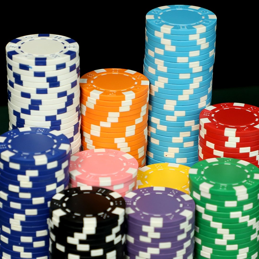 custom color 11.5g Clay Composite Dice Striped Casino Poker Chips Professional Poker Chips