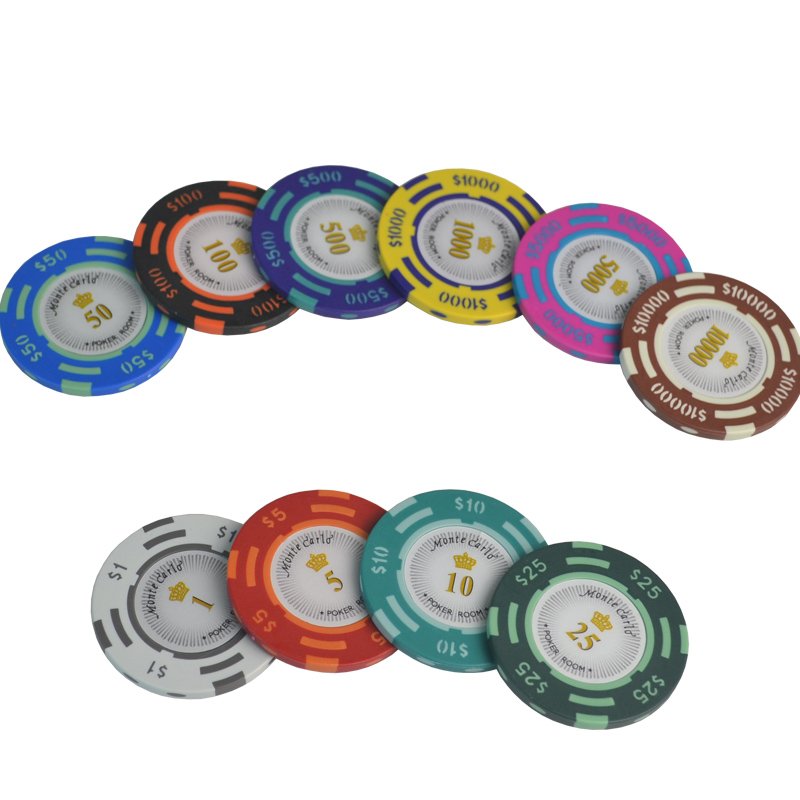 High Quality 600/1000 pcs/set Casino Clay Texas Hold'em Custom with Acrylic Box Metal Coins + Metal Poker Chip Sets Supplier