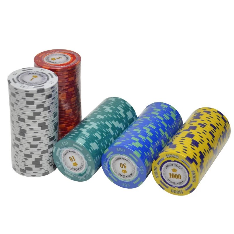 High Quality 600/1000 pcs/set Casino Clay Texas Hold'em Custom with Acrylic Box Metal Coins + Metal Poker Chip Sets Supplier