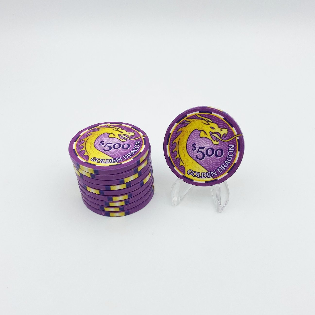 Fully customisable Professional Ceramic Material Poker Chips 10g and 40MM poker chips with customised design colour and logo