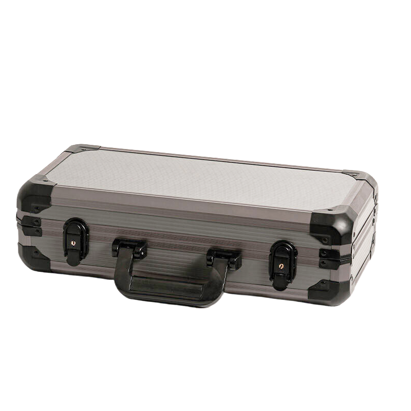 Thickened portable aluminum chip case and poker Black Jack blackjack chip coin card thickened aluminum storage case