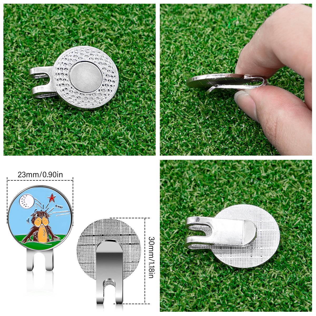 Hot Selling Golf Ball Markers Wholesale Golf Ball Marker Custom Golf Ball Marker Without Hat Clip