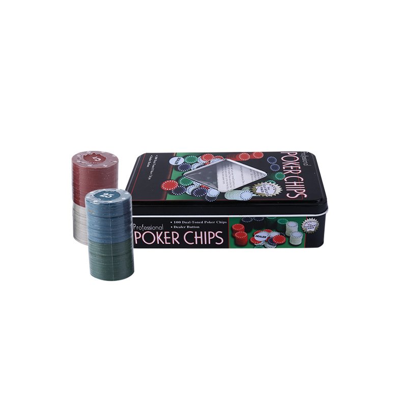 Characteristic Entertainment 100pc 4g Poker Chips Game Set In Tin box Board Poker Chips Game Set