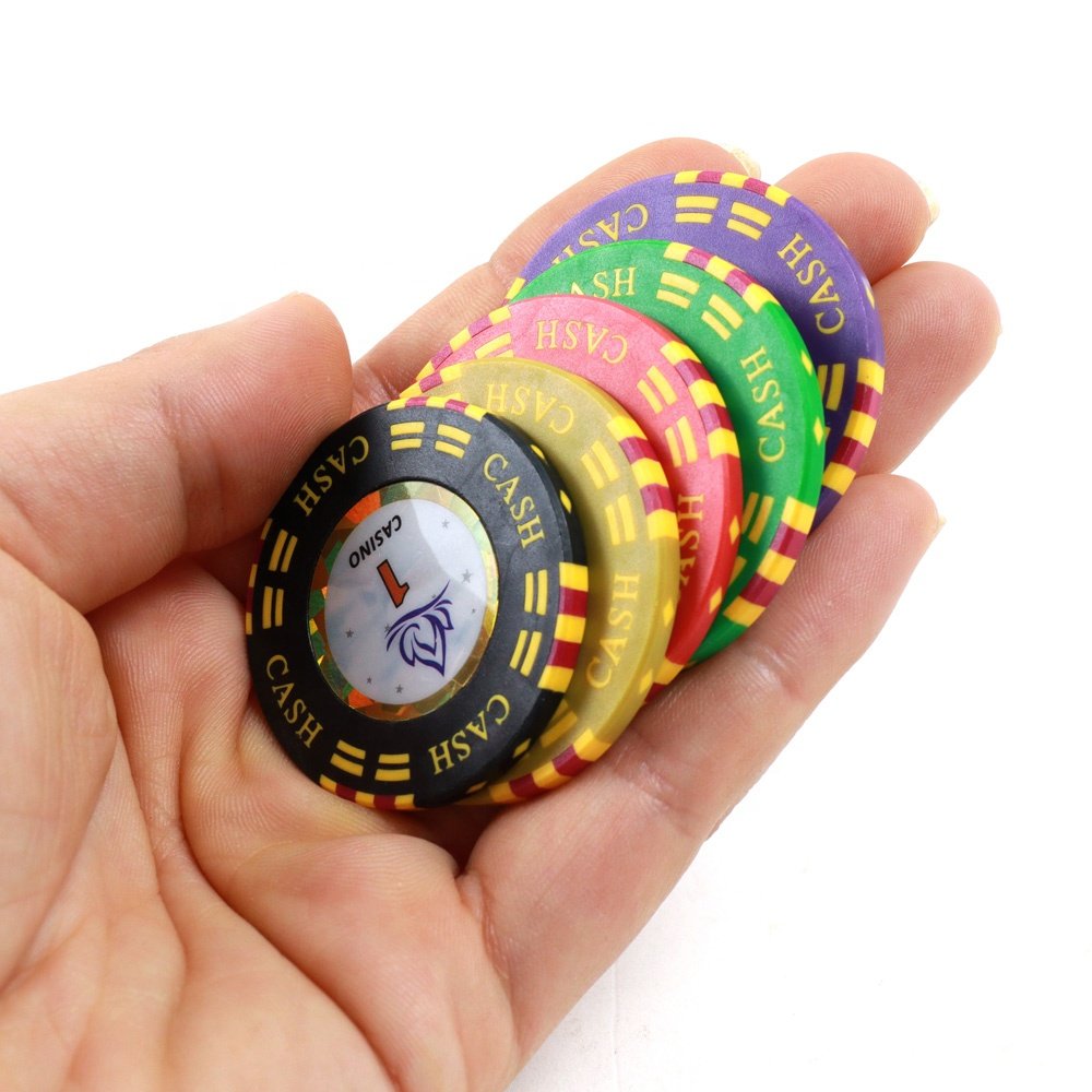 Mixed eco-friendly materials casino cash poker chips customized high quality RFID technology chips for entertainment club