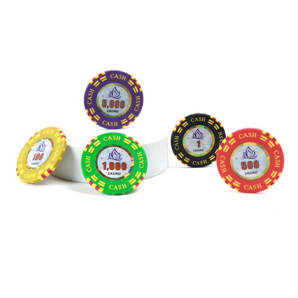 Mixed eco-friendly materials casino cash poker chips customized high quality RFID technology chips for entertainment club