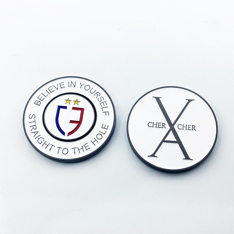 Golf Accessories Promotional Ball Marker Magnet Golf Ball Marker Custom Magnetic Golf Poker Chip