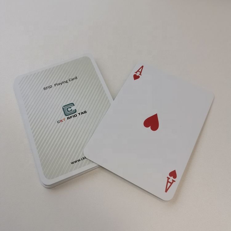 Custom design printed HF UHF RFID NFC playing cards poker