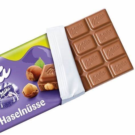Hot Selling Cheap Chocolate Milk MILKA Whole Hazelnut, 100 g for sale and export