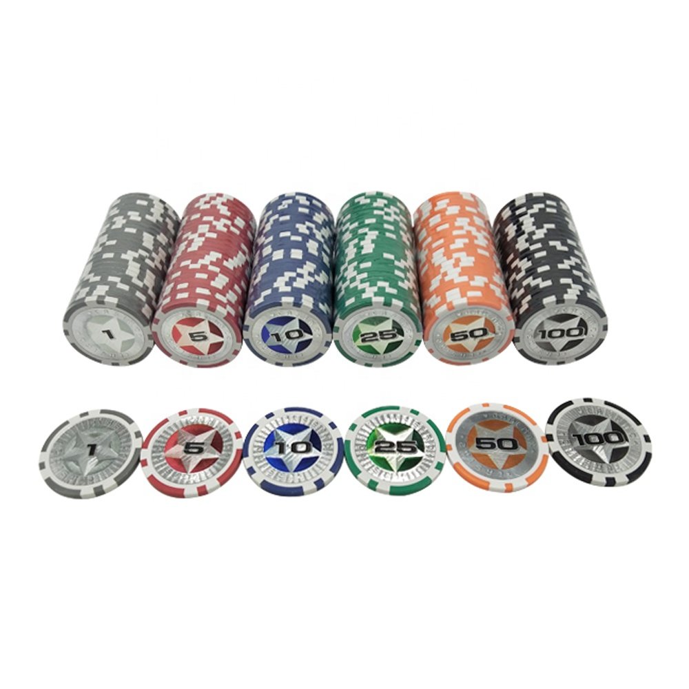 Wholesale casino game 300 piece 14g clay poker chips set with poker cards dices dealer in a silver aluminium case
