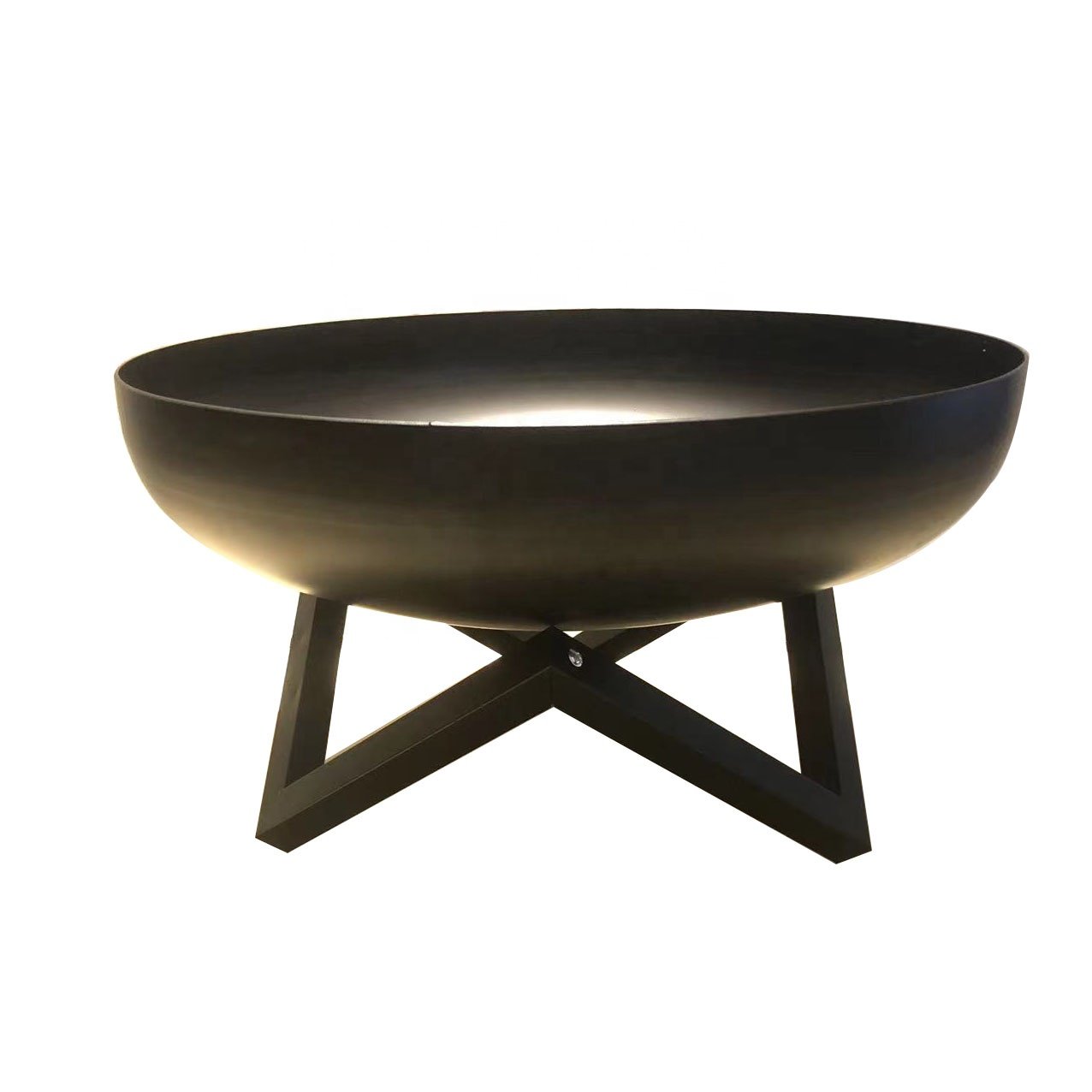 Camping Patio Round Wood-burning Corten Steel Outdoor Garden Fire Bowl