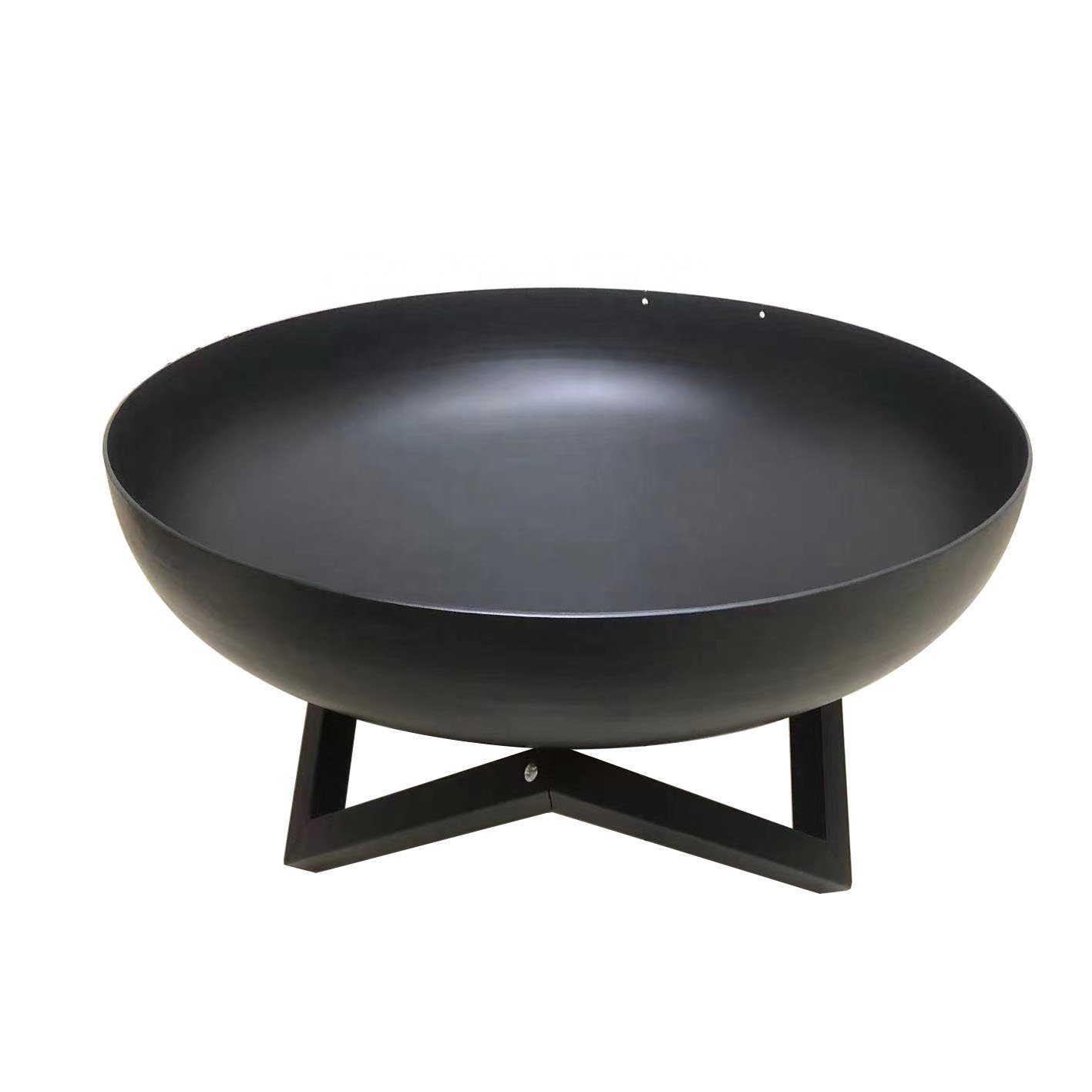 Camping Patio Round Wood-burning Corten Steel Outdoor Garden Fire Bowl