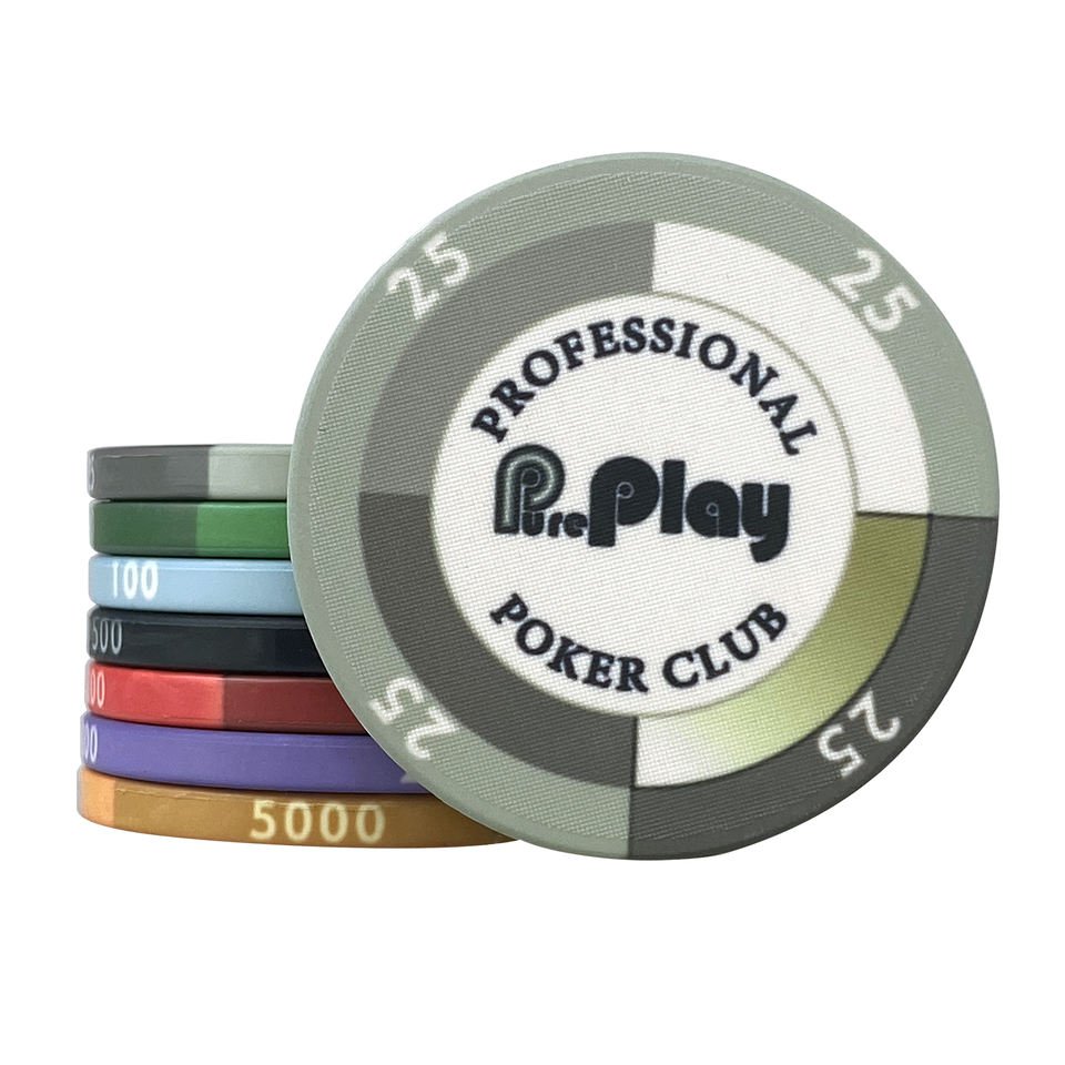 Fully customisable Professional Ceramic Material Poker Chips 10g and 40MM poker chips with customised design colour and logo