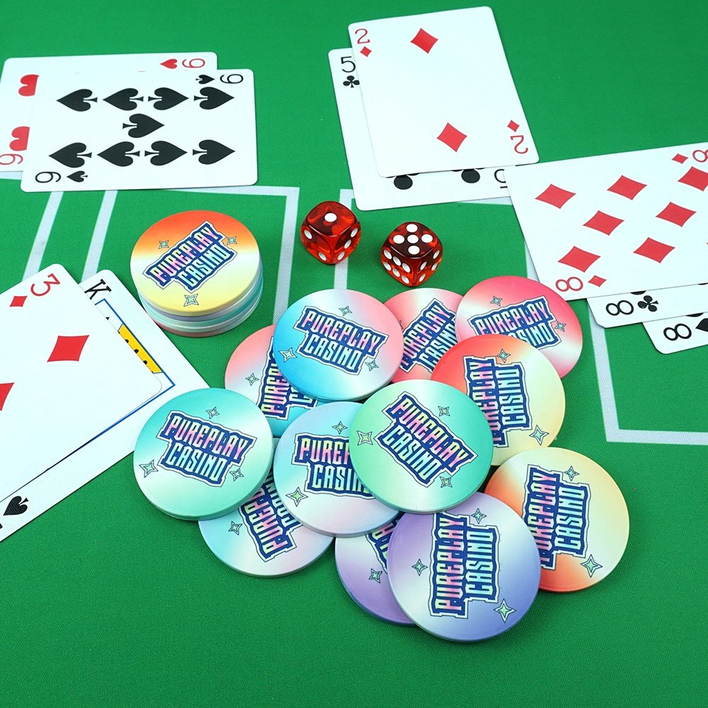 Wholesale custom 12g ceramic casino poker chips button with value free design free sample 43mm chip manufacture for casino game