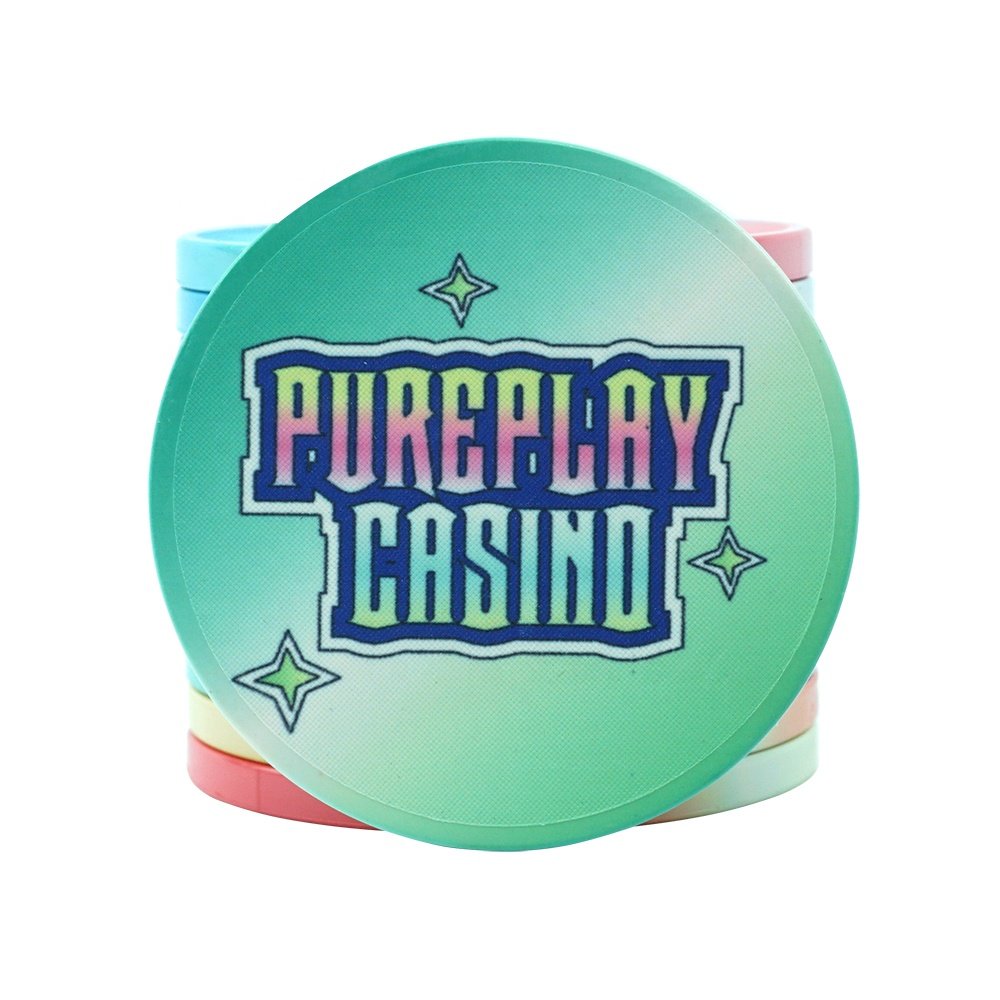 Wholesale custom 12g ceramic casino poker chips button with value free design free sample 43mm chip manufacture for casino game