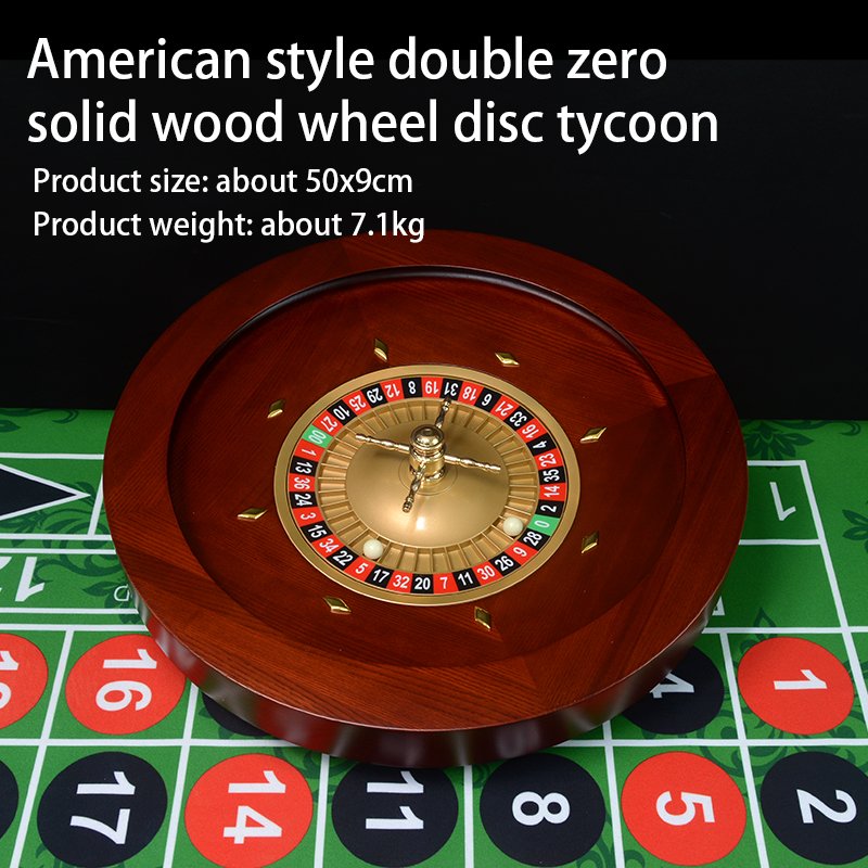 50*9.3cm Casino Wooden Roulettes Pour Valises Poker Chips Set Roulette Casino Wheel Wood Bingo Set Wholesale Party Game 1pcs