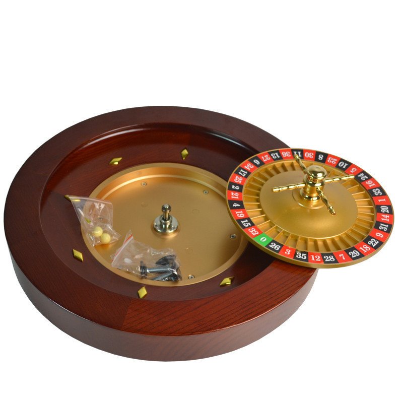 50*9.3cm Casino Wooden Roulettes Pour Valises Poker Chips Set Roulette Casino Wheel Wood Bingo Set Wholesale Party Game 1pcs
