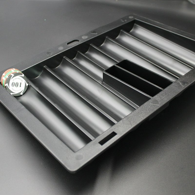 350 yards chip holder for Casino table accessories Plastic chip board Texas poker can put two cards in the middle