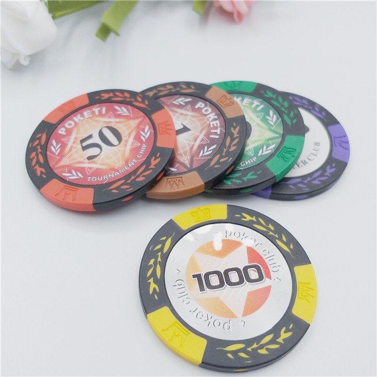 High quality casino gambling props poker chips 14g clay poker chips