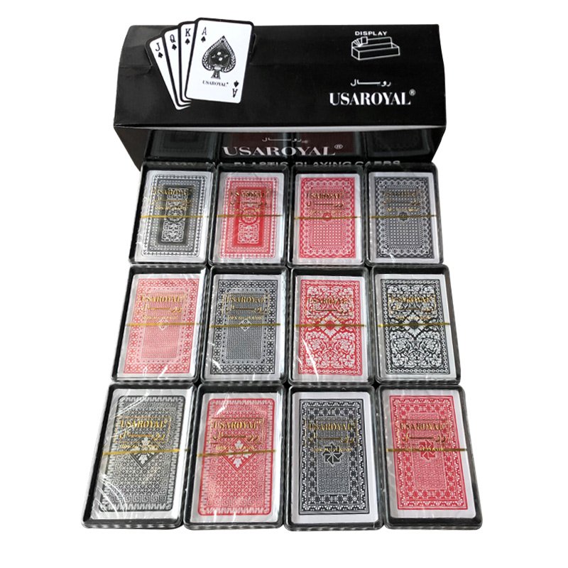 Wholesale Custom Printing Playing Card USAROYAL 100% All Plastic Playing Cards Poker Arabic Casino Poker Cards