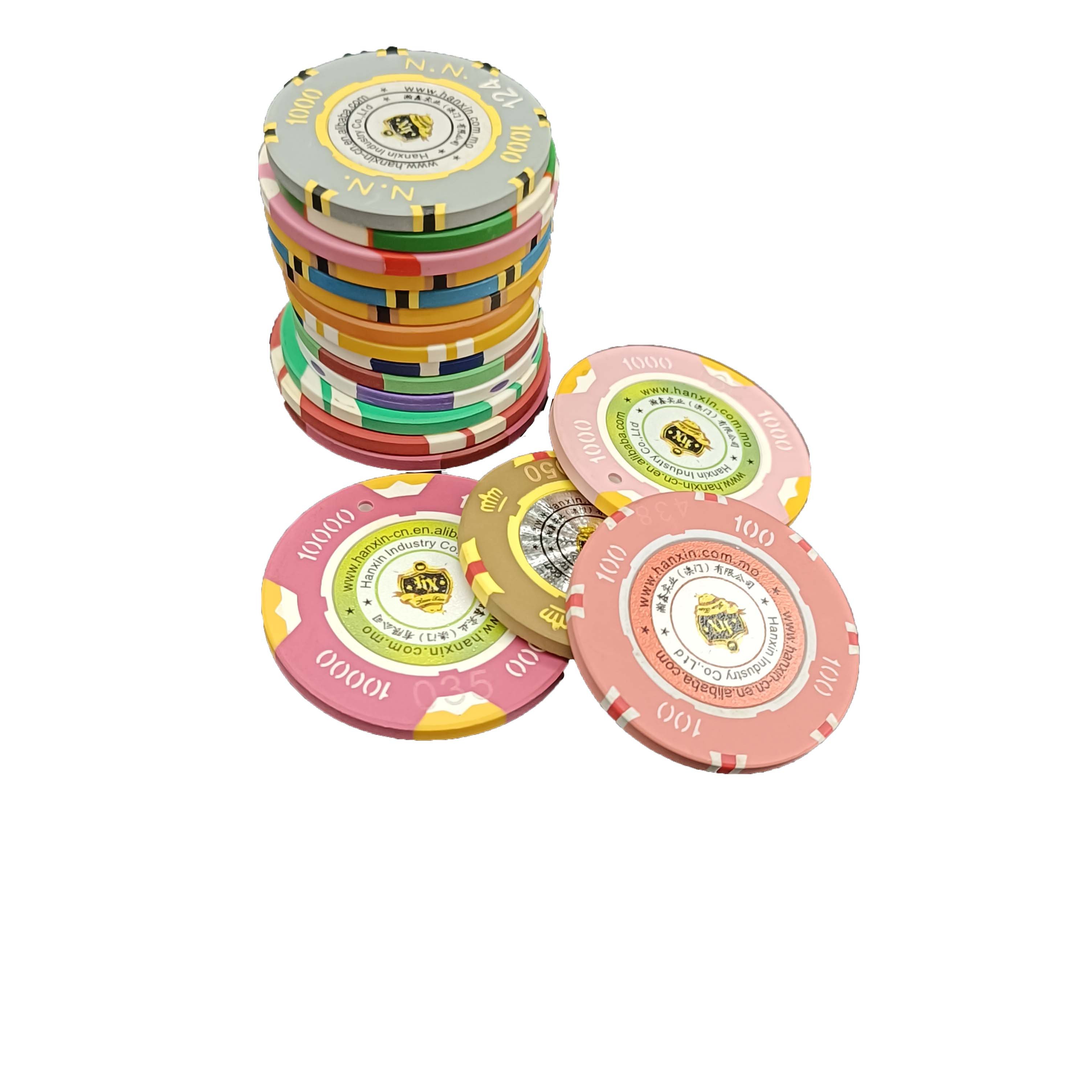 Customized High Quality Ceramic Material Aria Casino Poker Chips with custom logo
