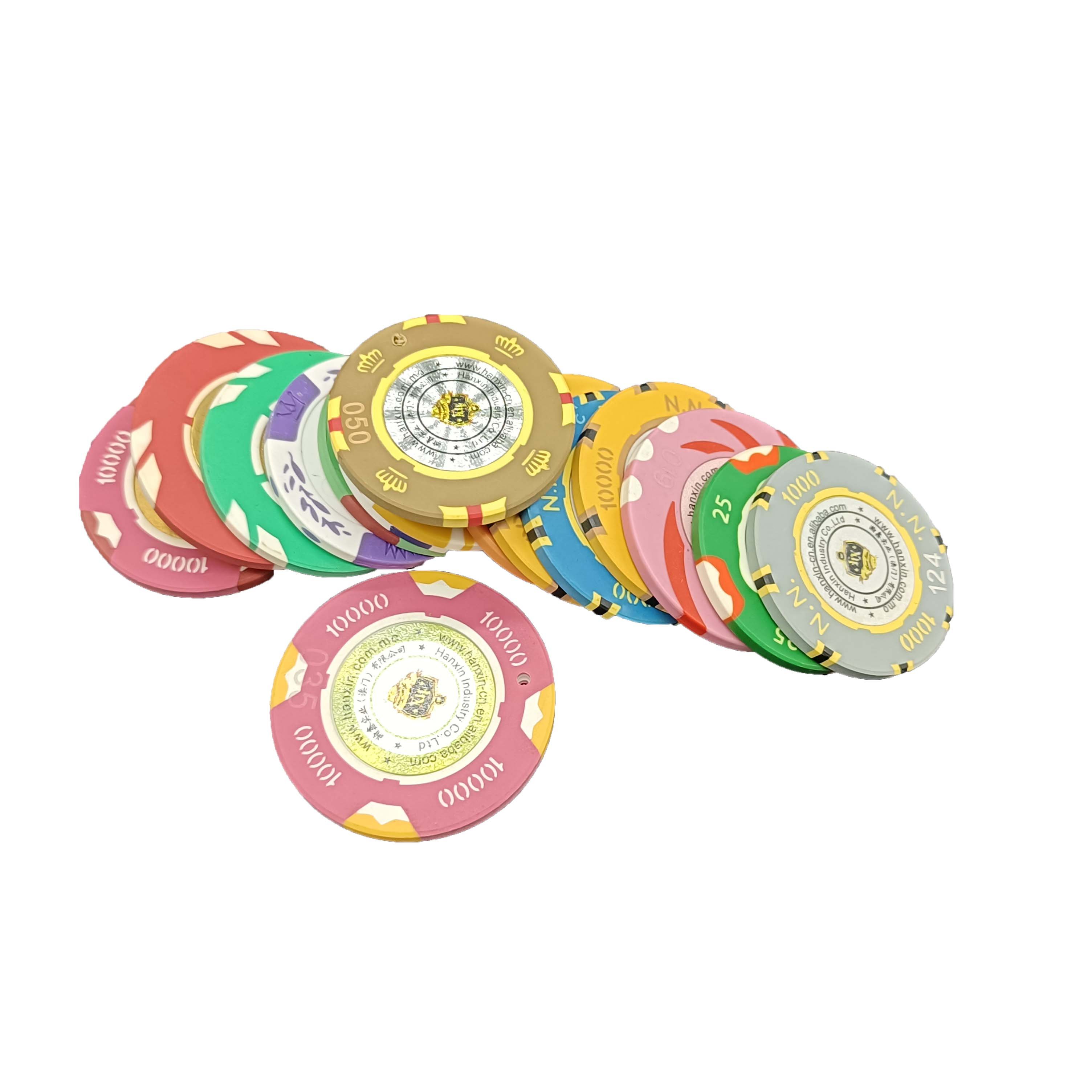 Customized High Quality Ceramic Material Aria Casino Poker Chips with custom logo