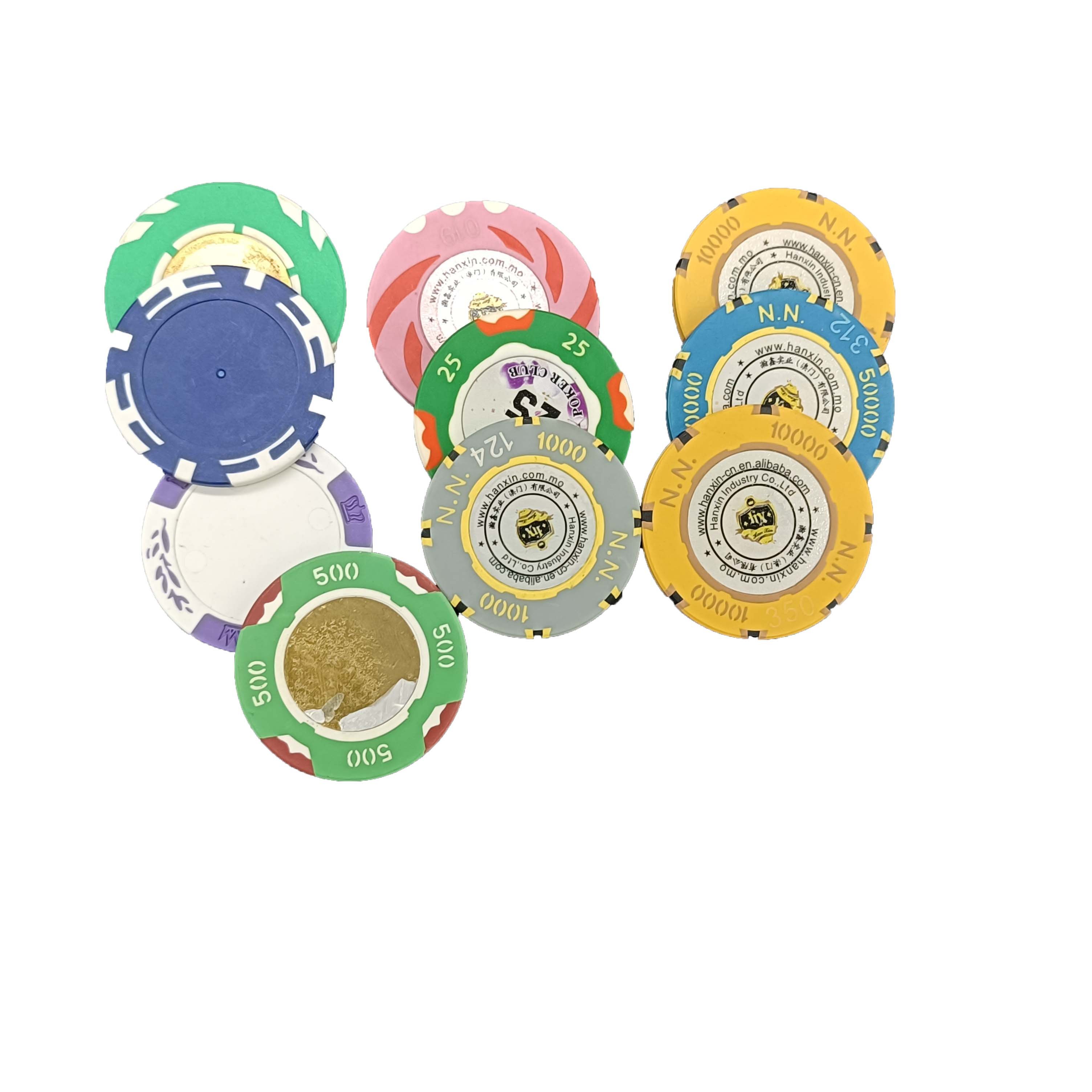 Customized High Quality Ceramic Material Aria Casino Poker Chips with custom logo